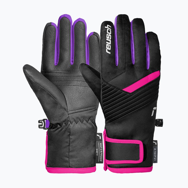 Рукавиці гірськолижні дитячі Reusch Dan R-Tex XT Junior black/pink glo 2