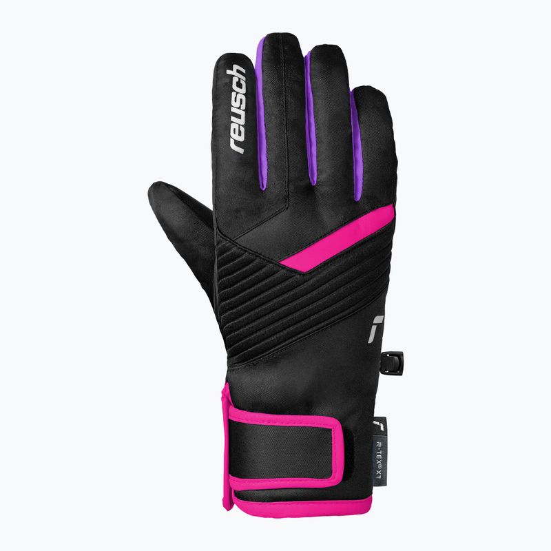 Рукавиці гірськолижні дитячі Reusch Dan R-Tex XT Junior black/pink glo 3
