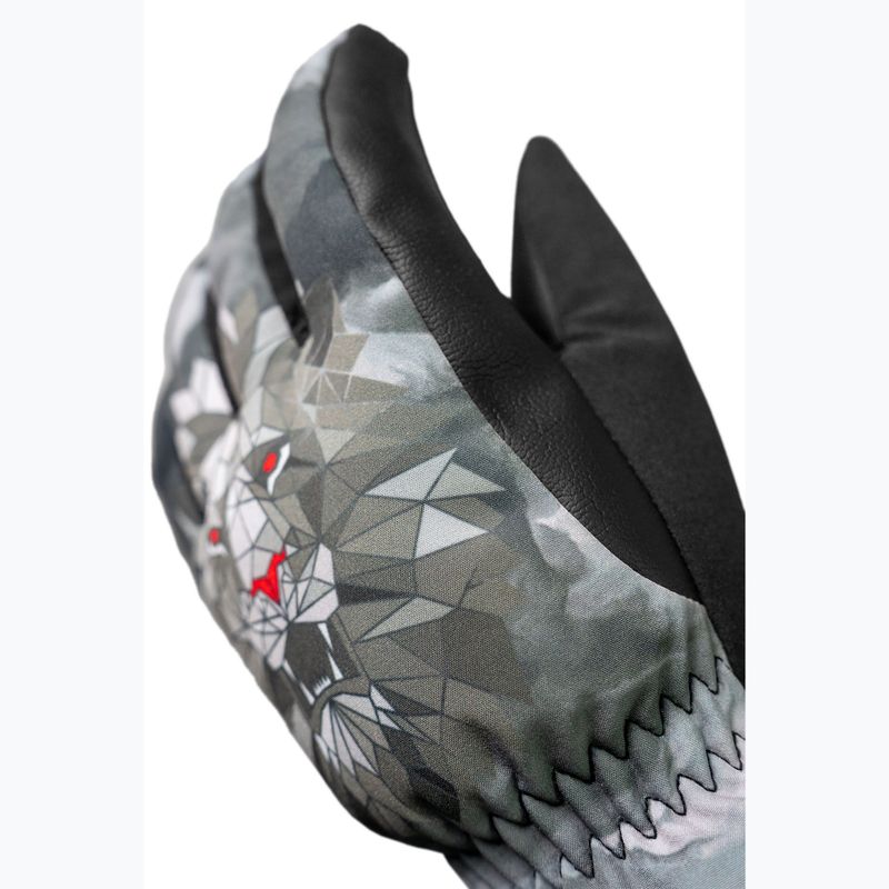 Рукавички лижні дитячі Reusch Carter R-Tex XT blck/silver/fluo red 4