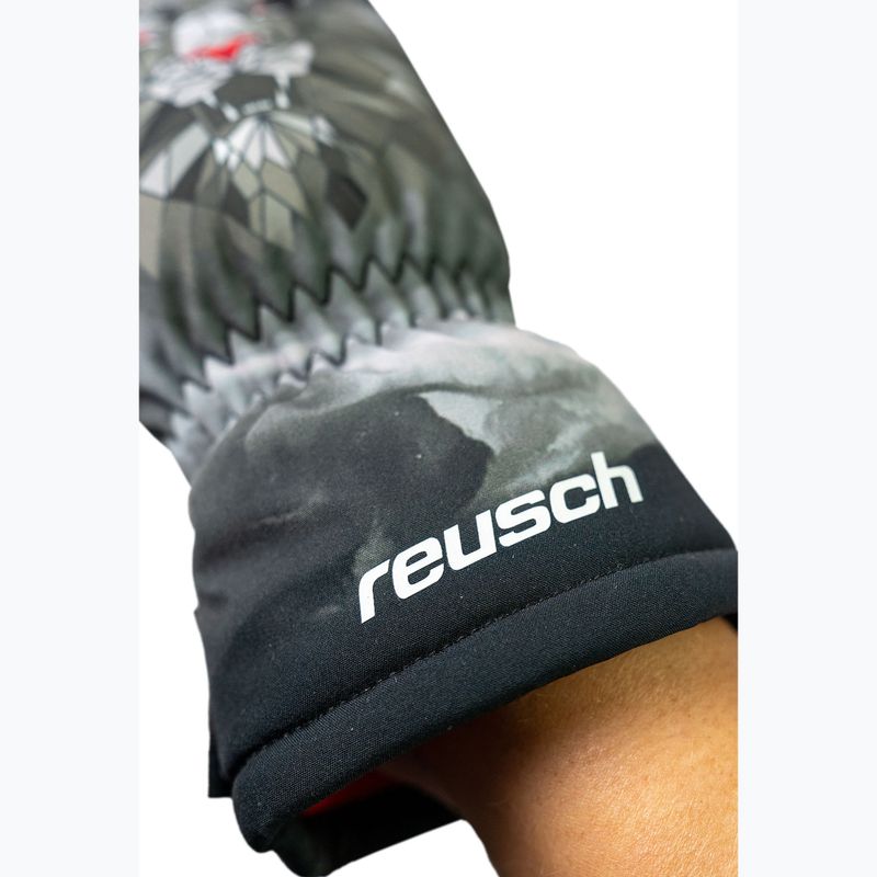 Рукавички лижні дитячі Reusch Carter R-Tex XT blck/silver/fluo red 6