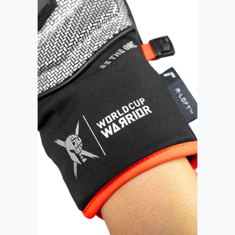 Рукавички лижні дитячі Reusch Worldcup Warrior GS Mitten black/silver/fluo red 7