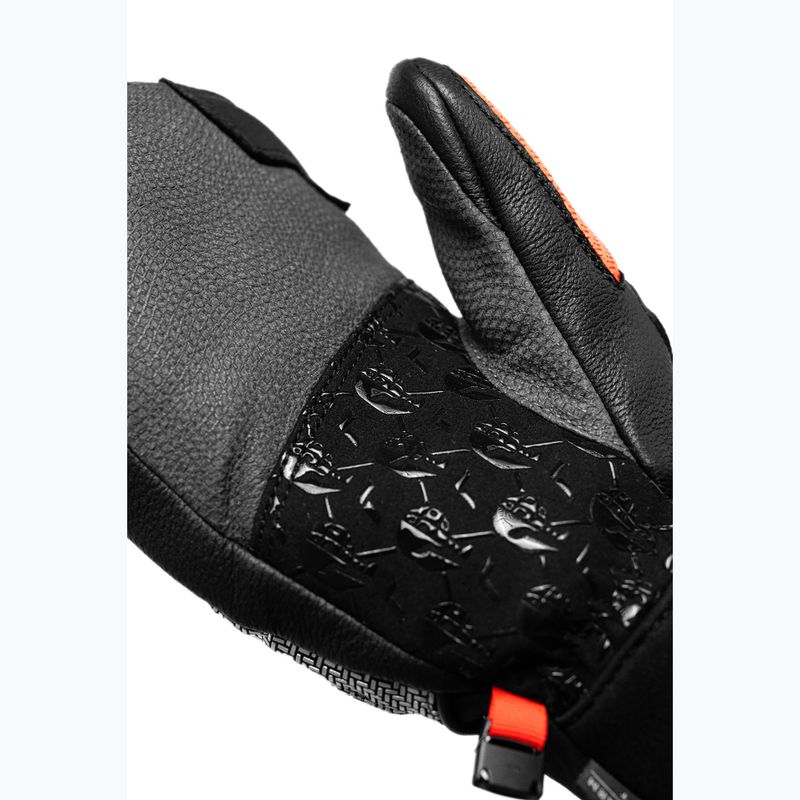 Рукавички лижні дитячі Reusch Worldcup Warrior GS Mitten black/silver/fluo red 8