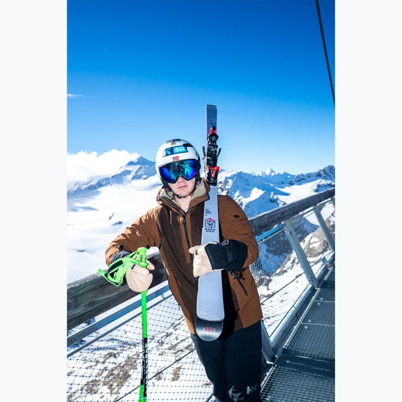 Рукавиці гірськолижні чоловічі Reusch Duality R-Wool Lobster tan/black 9