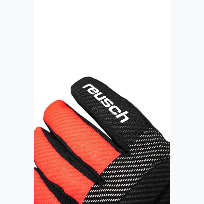 Рукавиці гірськолижні дитячі Reusch Warrior R-Tex XT Junior blck/silver/fluo red 5