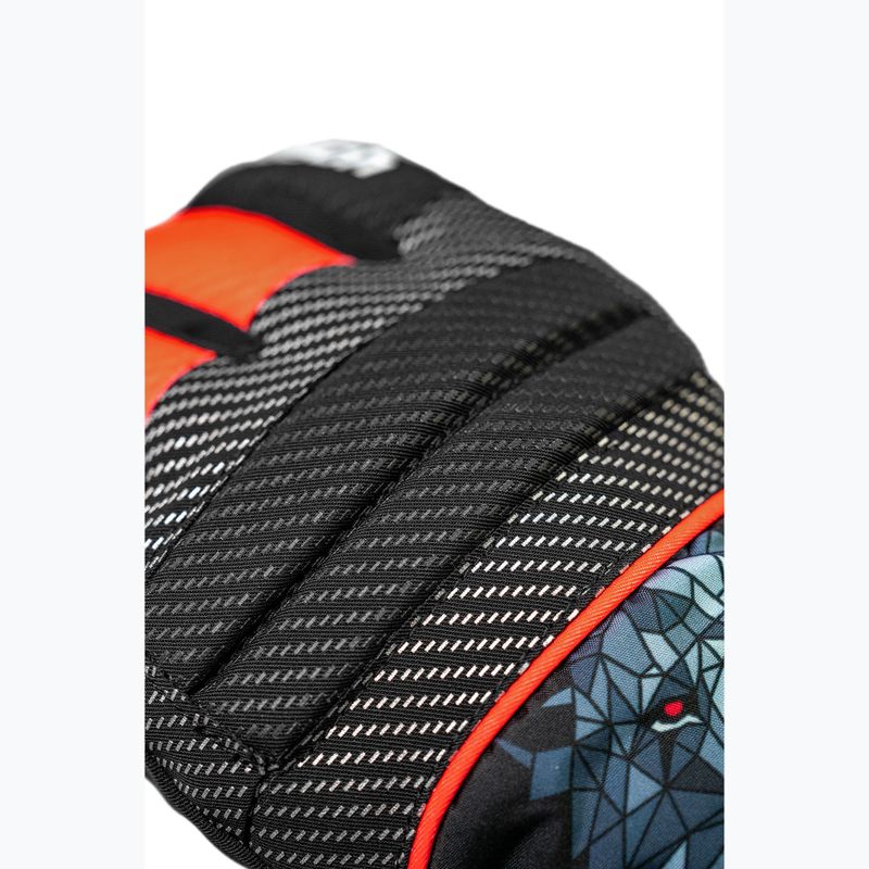 Рукавиці гірськолижні дитячі Reusch Warrior R-Tex XT Junior blck/silver/fluo red 6