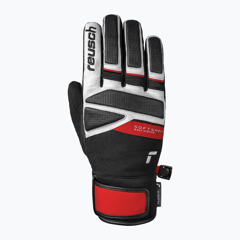 Рукавиці гірськолижні чоловічі  Reusch Thunder R-Tex XT black/white/fire red 3
