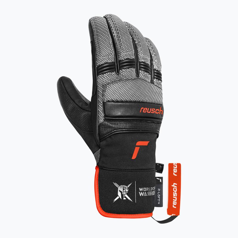 Рукавиці гірськолижні чоловічі Reusch Alpine Master black/silver/fluo red 3