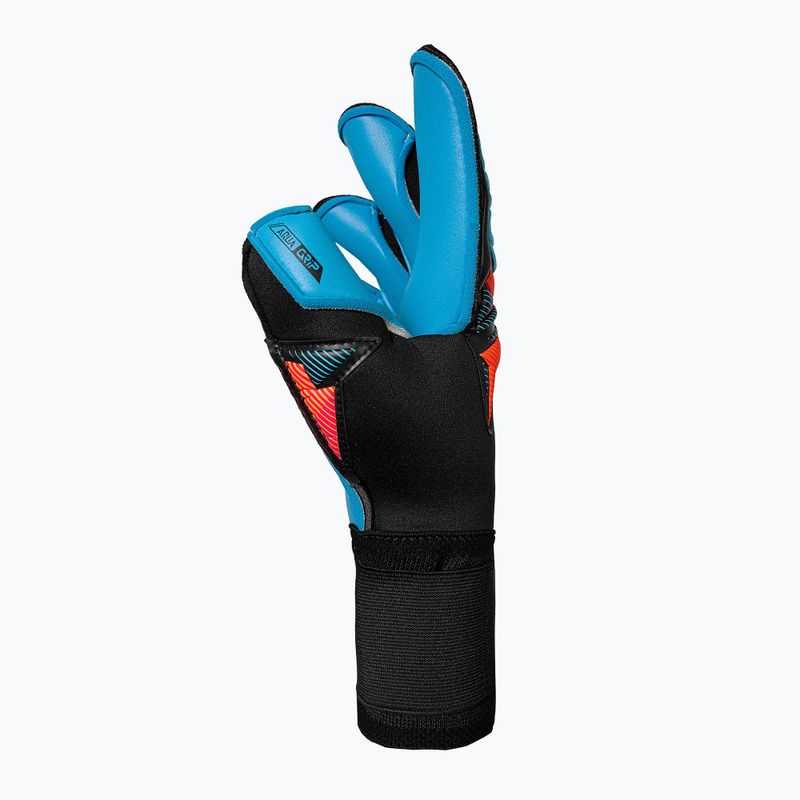 Рукавиці воротарські Reusch Attrakt Aqua Evolution black/shocking orange/aqua blue 4
