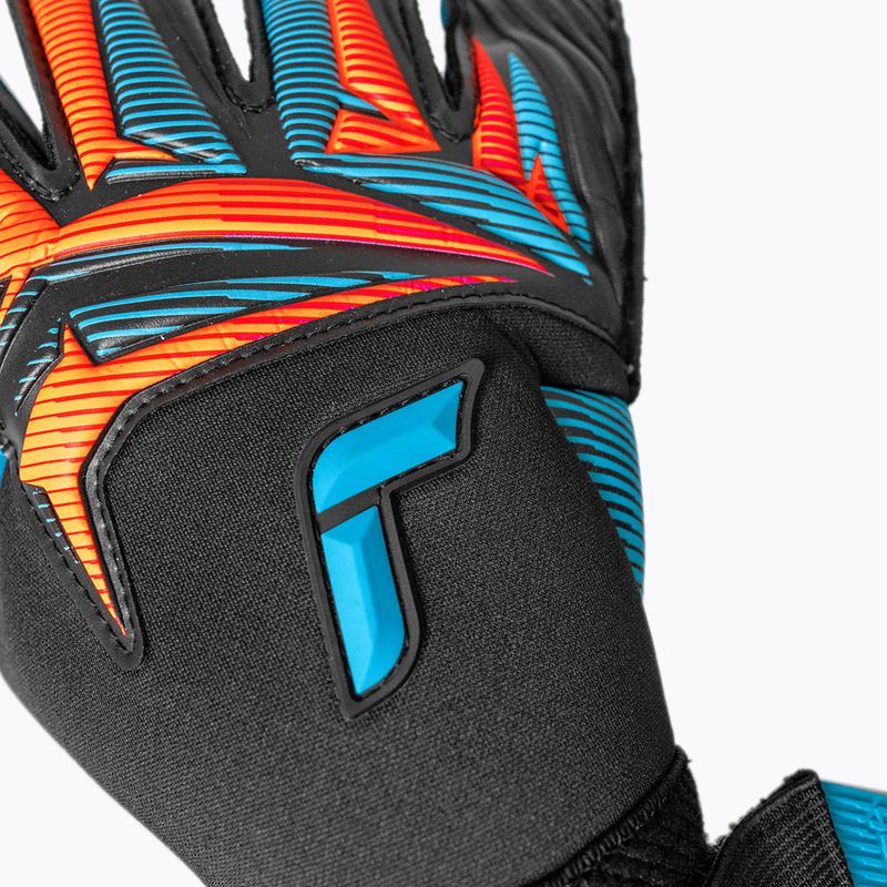 Рукавиці воротарські Reusch Attrakt Aqua Evolution black/shocking orange/aqua blue 5