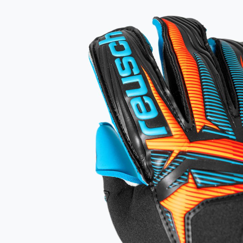 Рукавиці воротарські Reusch Attrakt Aqua Evolution black/shocking orange/aqua blue 6