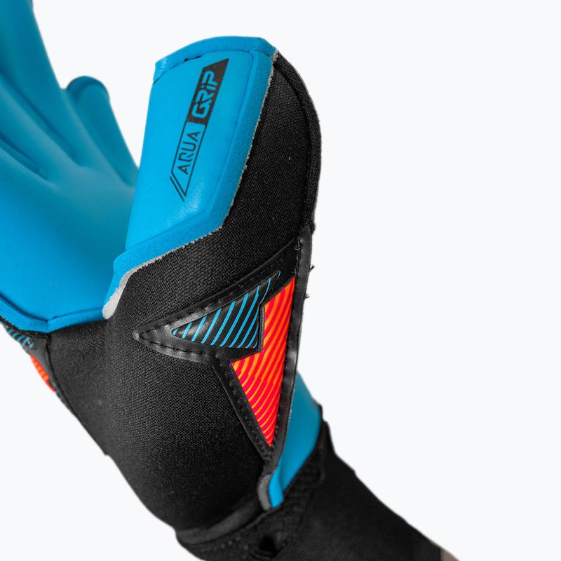 Рукавиці воротарські Reusch Attrakt Aqua Evolution black/shocking orange/aqua blue 8