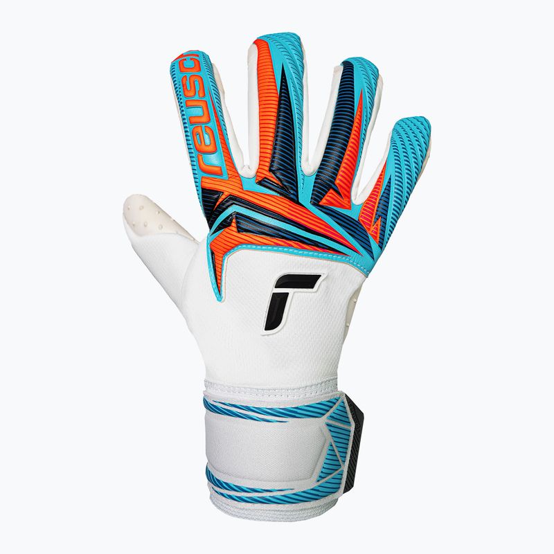 Воротарські рукавички Reusch Attrakt SpeedBump white/light blue 2