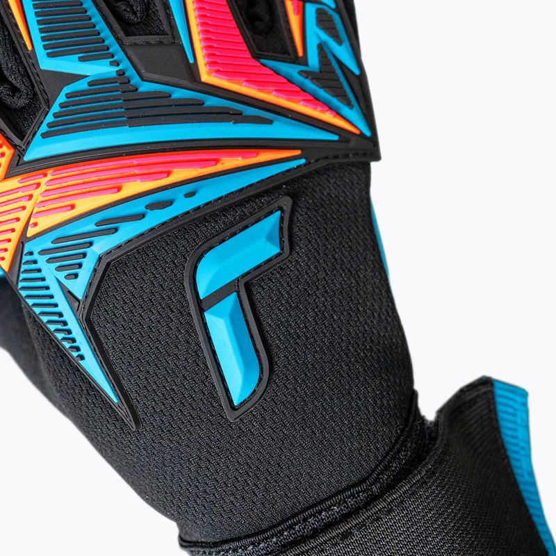 Рукавиці воротарські Reusch Attrakt Freegel Aqua black/shocking orange/aqua blue 5