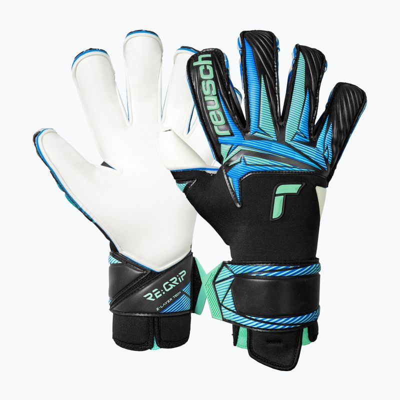 Рукавиці воротарські Reusch Attrakt RE:GRIP Evolution black/ocean light 2