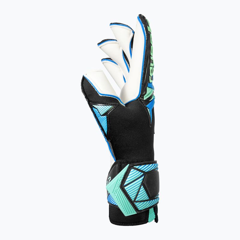 Рукавиці воротарські Reusch Attrakt RE:GRIP Evolution black/ocean light 5
