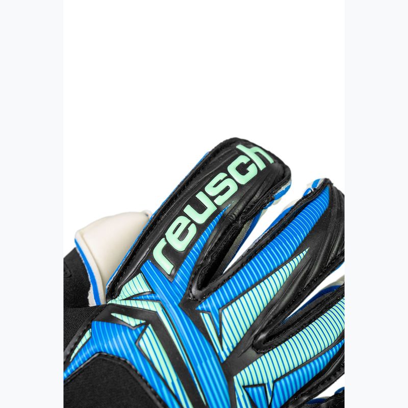 Рукавиці воротарські Reusch Attrakt RE:GRIP Evolution black/ocean light 6