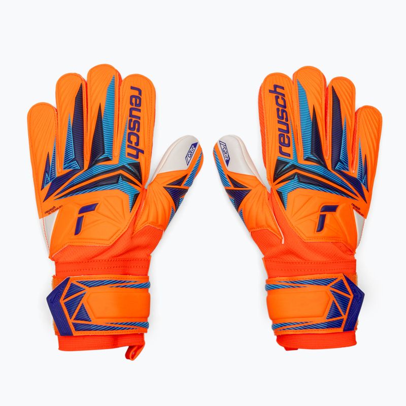 Рукавиці воротарські дитячі Reusch Attrakt Grip Junior shocking orange/blue 2
