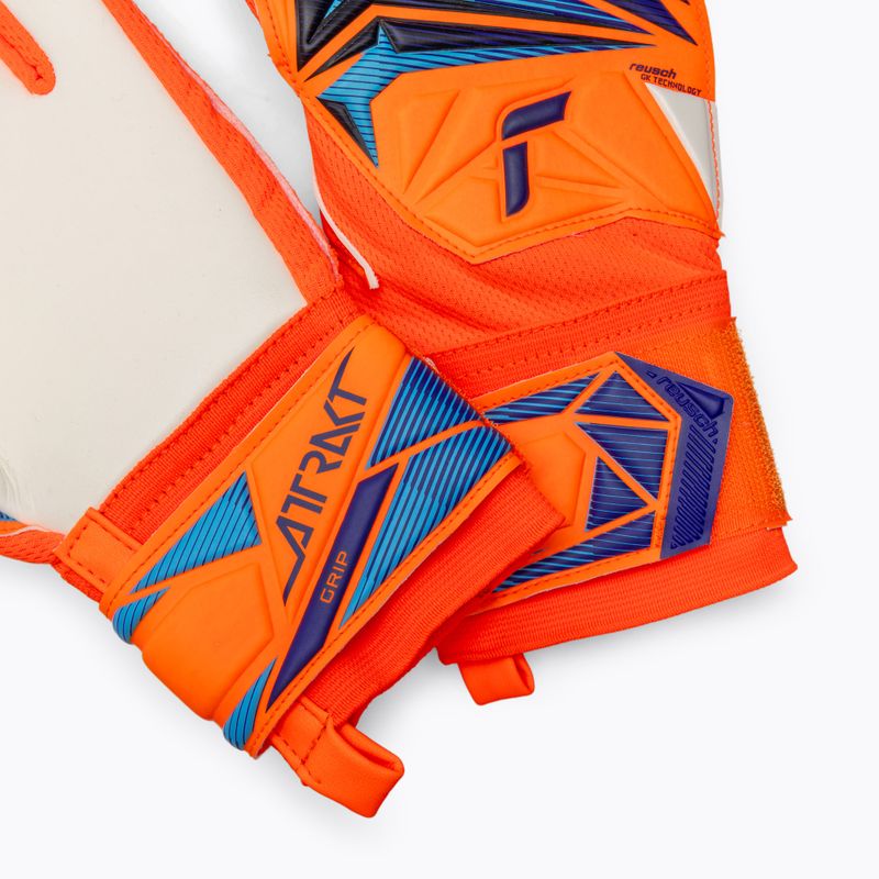 Рукавиці воротарські дитячі Reusch Attrakt Grip Junior shocking orange/blue 5
