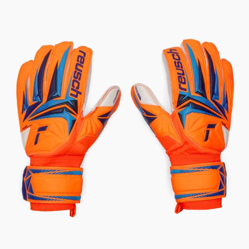 Рукавиці воротарські дитячі Reusch Attrakt Advance Junior shocking orange/blue 2