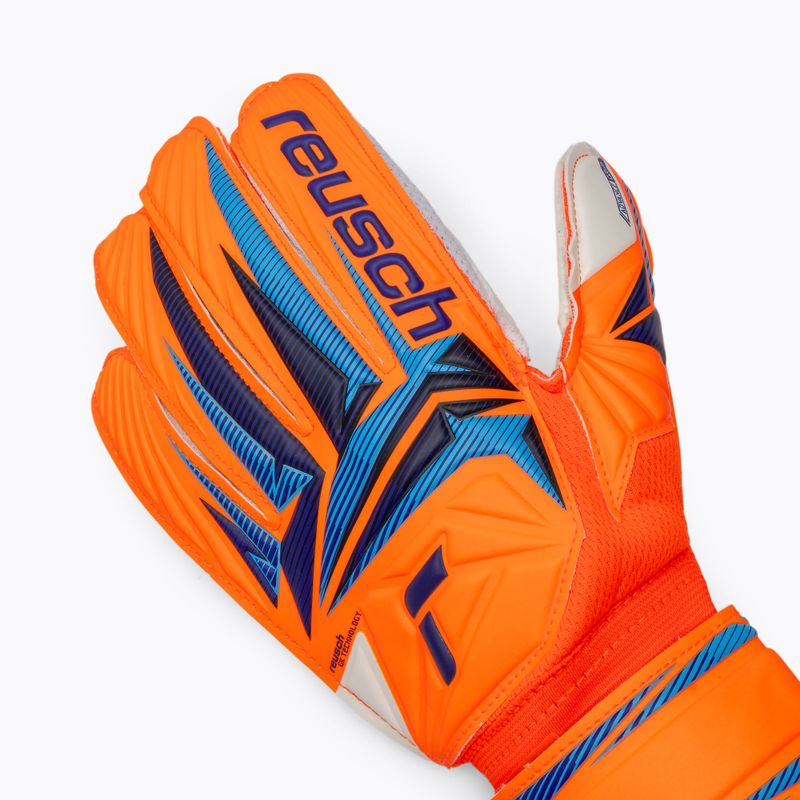 Рукавиці воротарські дитячі Reusch Attrakt Advance Junior shocking orange/blue 4