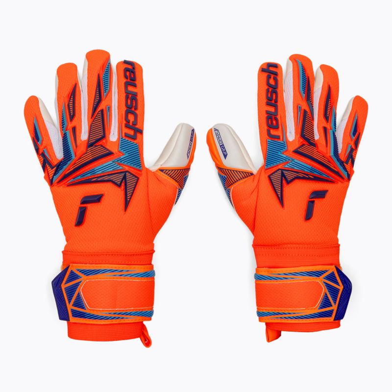 Рукавиці воротарські дитячі Reusch Attrakt Freegel Advance Junior shocking orange/blue 2