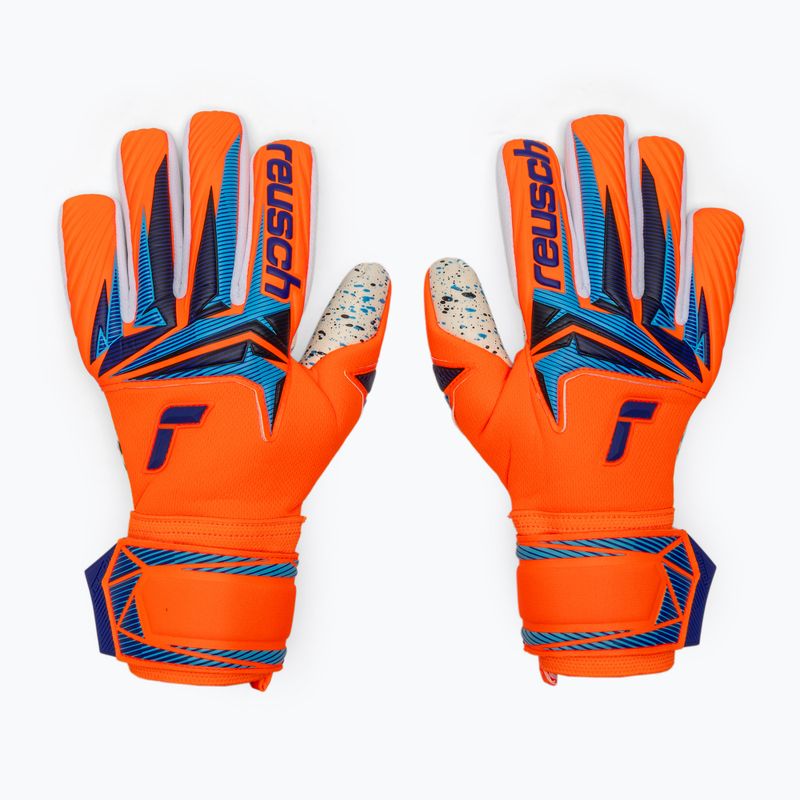 Рукавиці воротарські Reusch Attrakt Fusion NC shocking orange/blue 2
