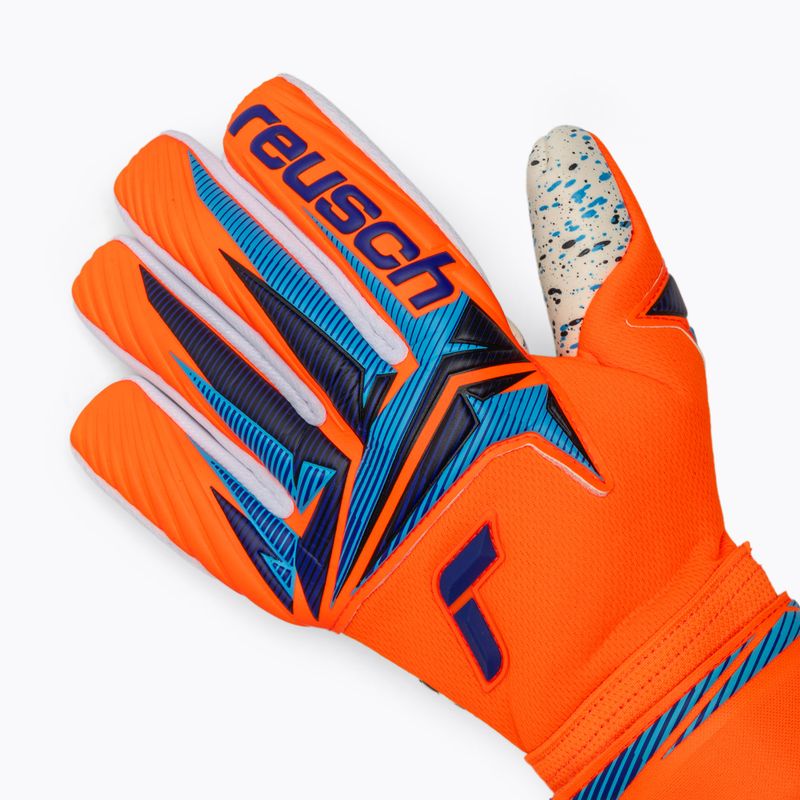 Рукавиці воротарські Reusch Attrakt Fusion NC shocking orange/blue 4