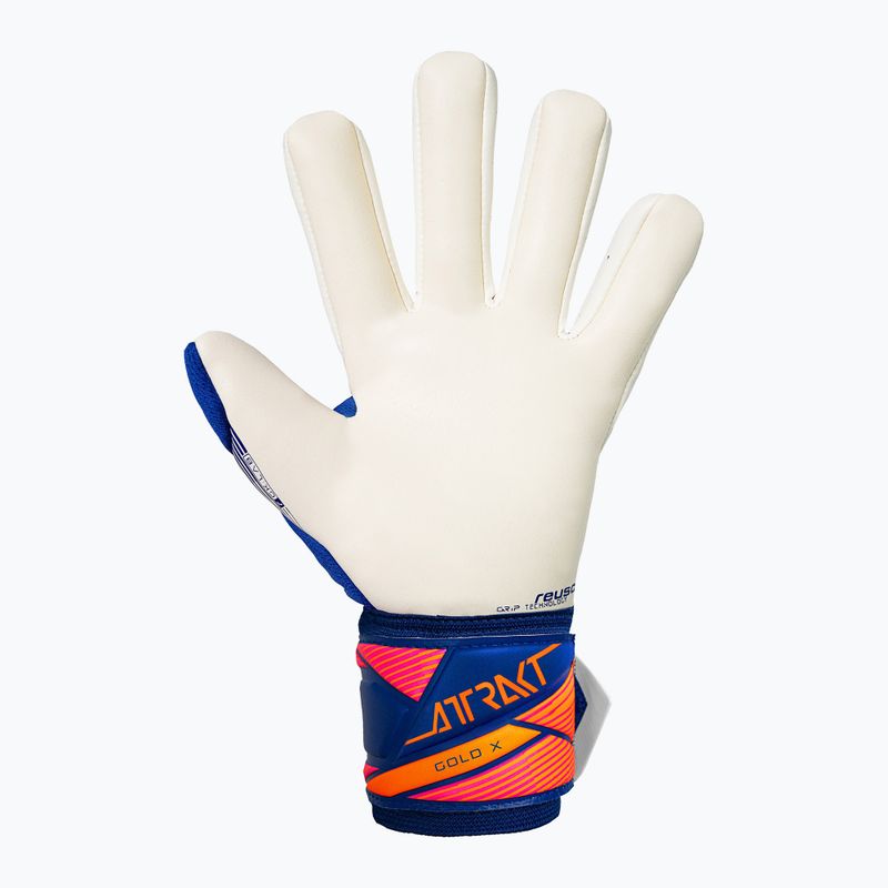 Рукавиці воротарські Reusch Attrakt Gold X NC sharp blue/white/shocking orange 3
