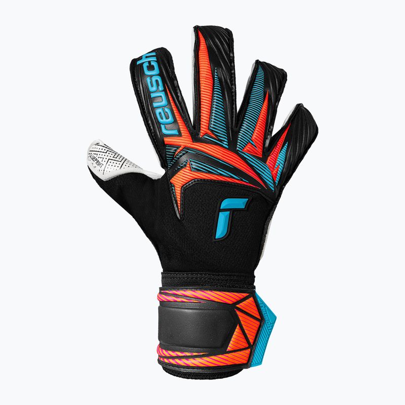 Рукавиці воротарські Reusch Attrakt Advance Evolution Glueprint black/aqua blue/shocking orange 2