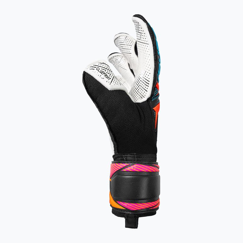 Рукавиці воротарські Reusch Attrakt Advance Evolution Glueprint black/aqua blue/shocking orange 4