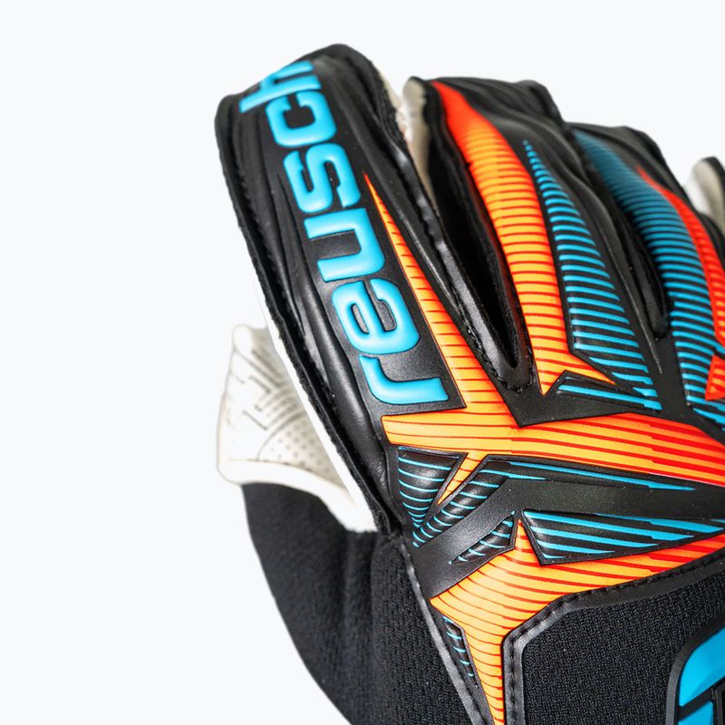Рукавиці воротарські Reusch Attrakt Advance Evolution Glueprint black/aqua blue/shocking orange 6