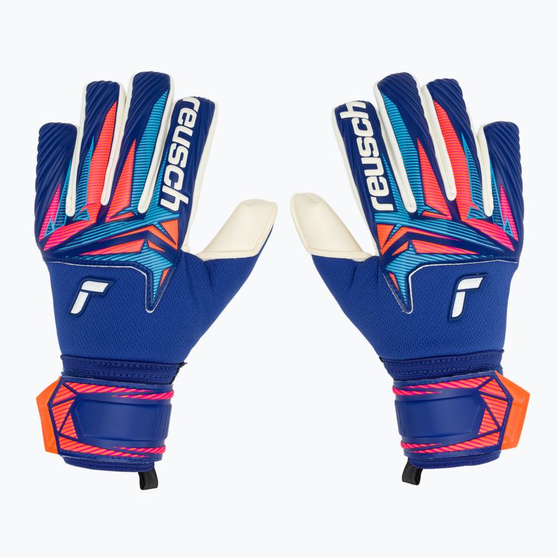 Рукавиці воротарські дитячі Reusch Attrakt Gold X NC Junior sharp blue/white/shocking orange 2