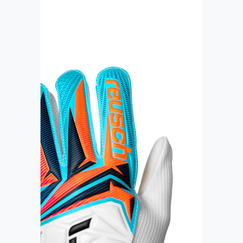 Рукавиці воротарські дитячі Reusch Attrakt Starter Solid Junior white/light blue 5