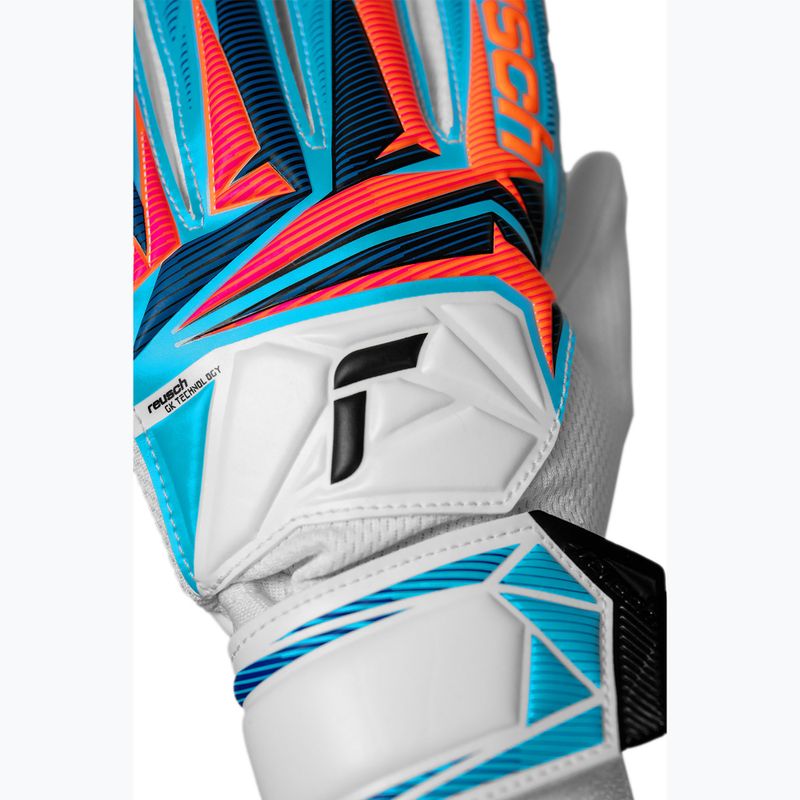 Рукавиці воротарські дитячі Reusch Attrakt Starter Solid Junior white/light blue 6