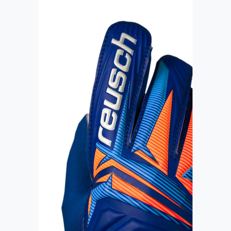 Рукавиці воротарські дитячі Reusch Attrakt Starter Solid Junior sharp blue/white/shocking orange 5