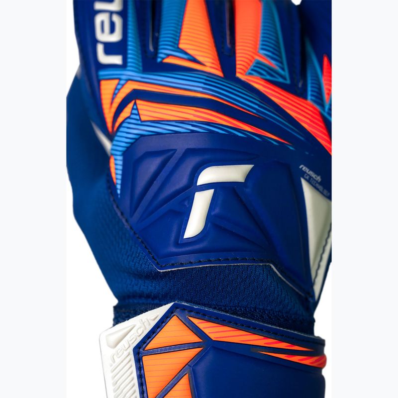 Рукавиці воротарські дитячі Reusch Attrakt Starter Solid Junior sharp blue/white/shocking orange 6