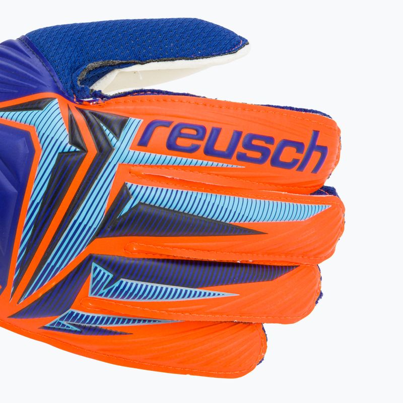 Рукавиці воротарські дитячі Reusch Attrakt Solid Junior sharp blue/shocking orange 4