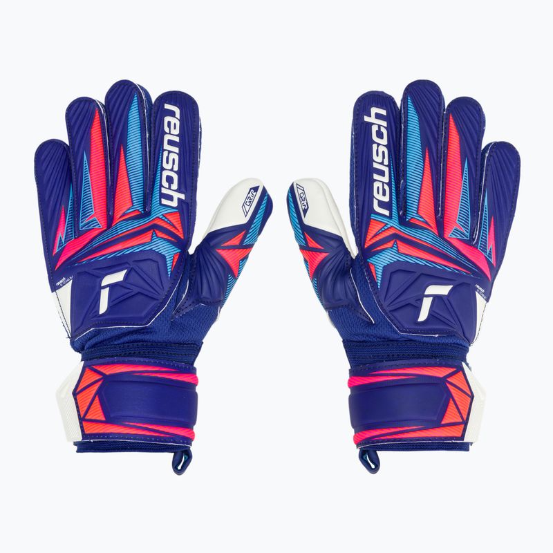 Рукавиці воротарські дитячі Reusch Attrakt Grip Junior sharp blue/white/shocking orange 2