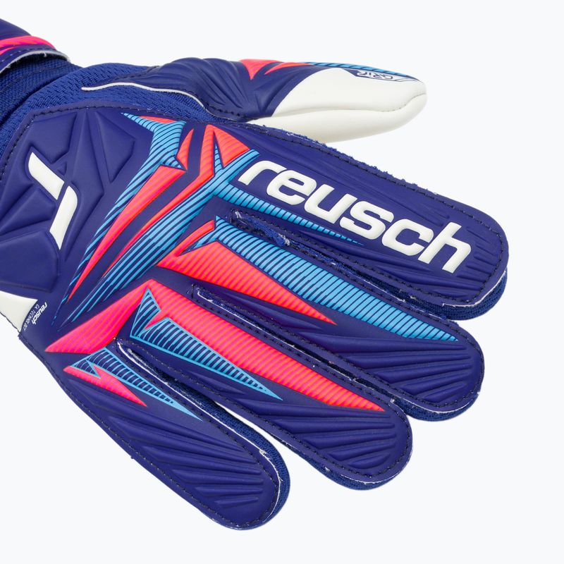Рукавиці воротарські дитячі Reusch Attrakt Grip Junior sharp blue/white/shocking orange 4