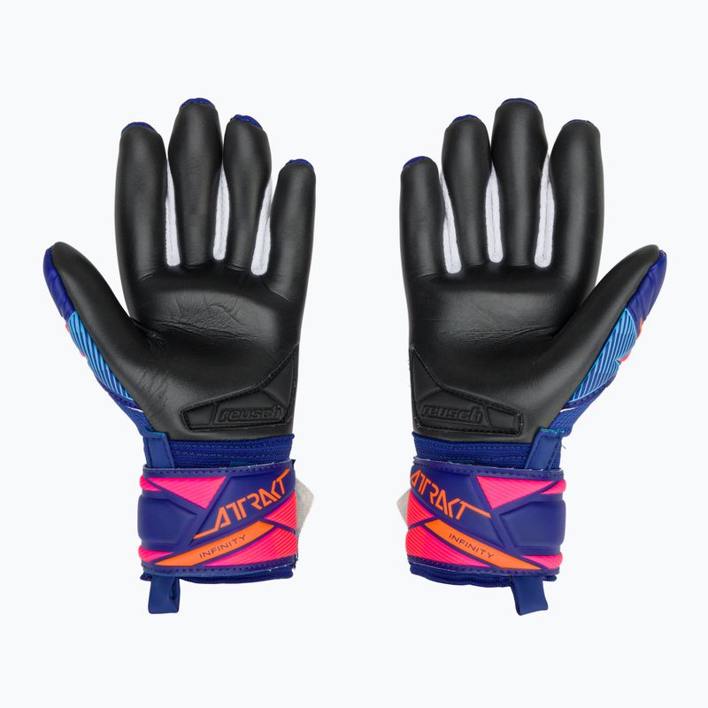 Рукавиці воротарські дитячі Reusch Attrakt Infinity Evolution NC Junior sharp blue/shocking orange/black 3