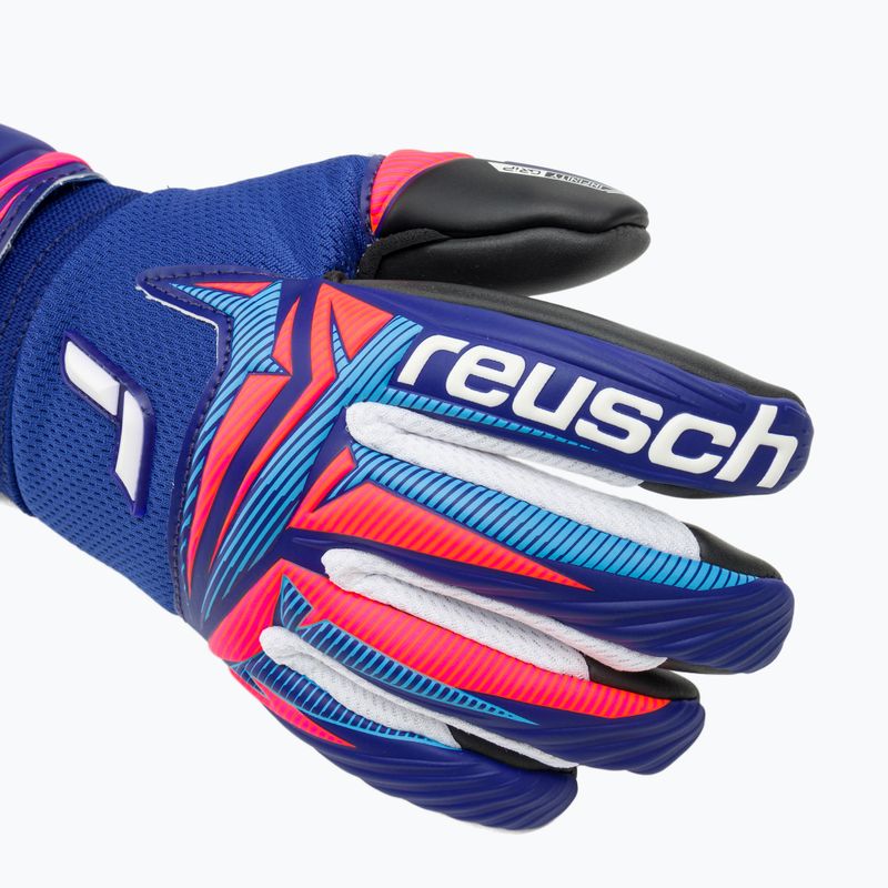 Рукавиці воротарські дитячі Reusch Attrakt Infinity Evolution NC Junior sharp blue/shocking orange/black 4