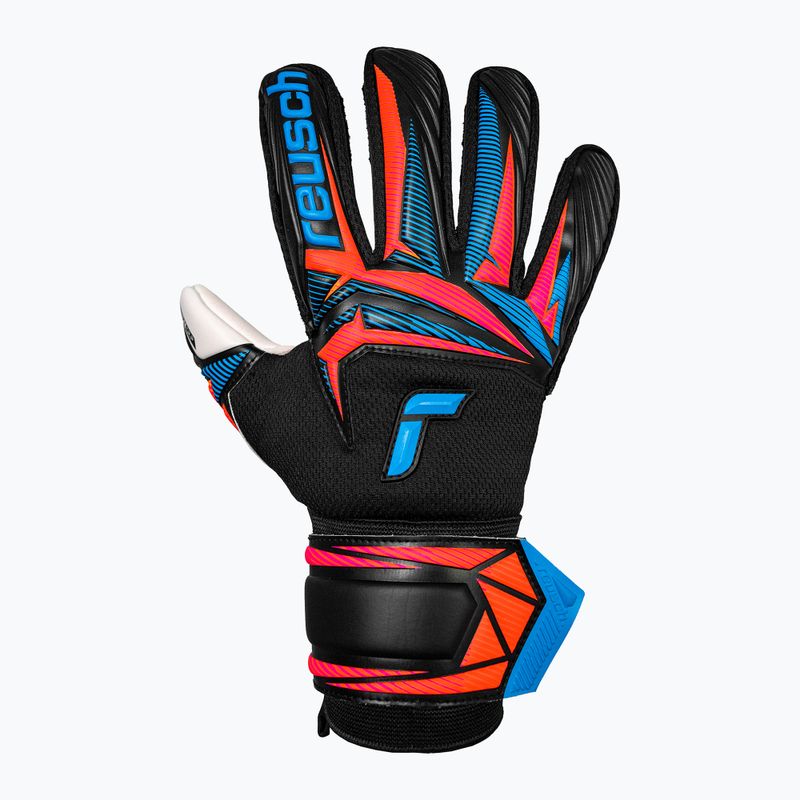 Рукавиці воротарські Reusch Attrakt Advance black/aqua blue/shocking orange 2