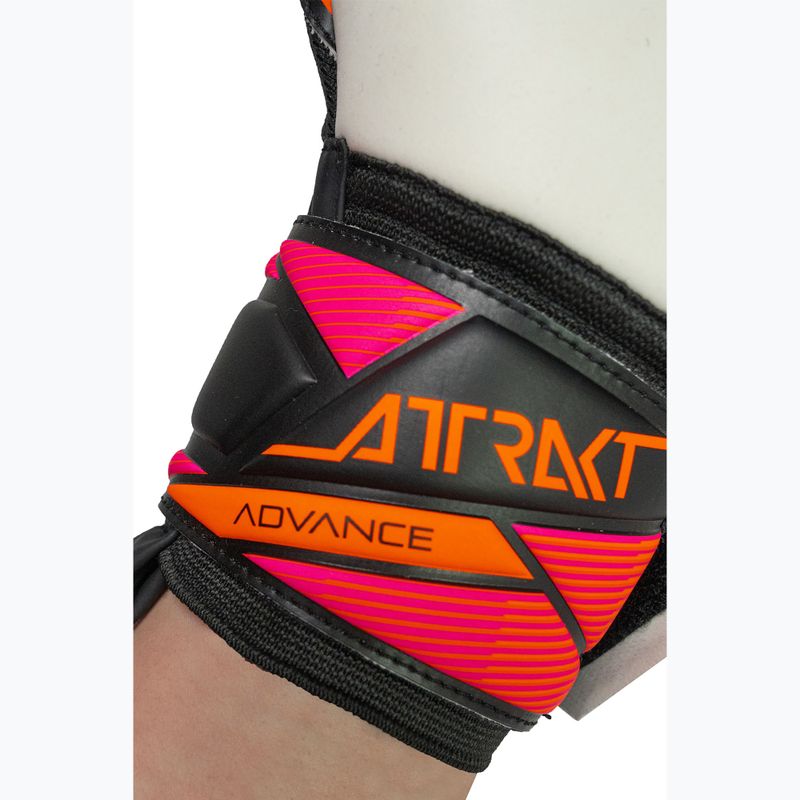 Рукавиці воротарські Reusch Attrakt Advance black/aqua blue/shocking orange 8