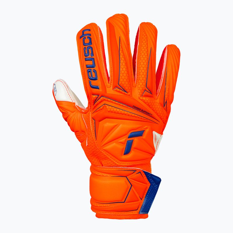 Рукавиці воротарські дитячі Reusch Attrakt Solid Finger Support Junior shocking orange/blue 2