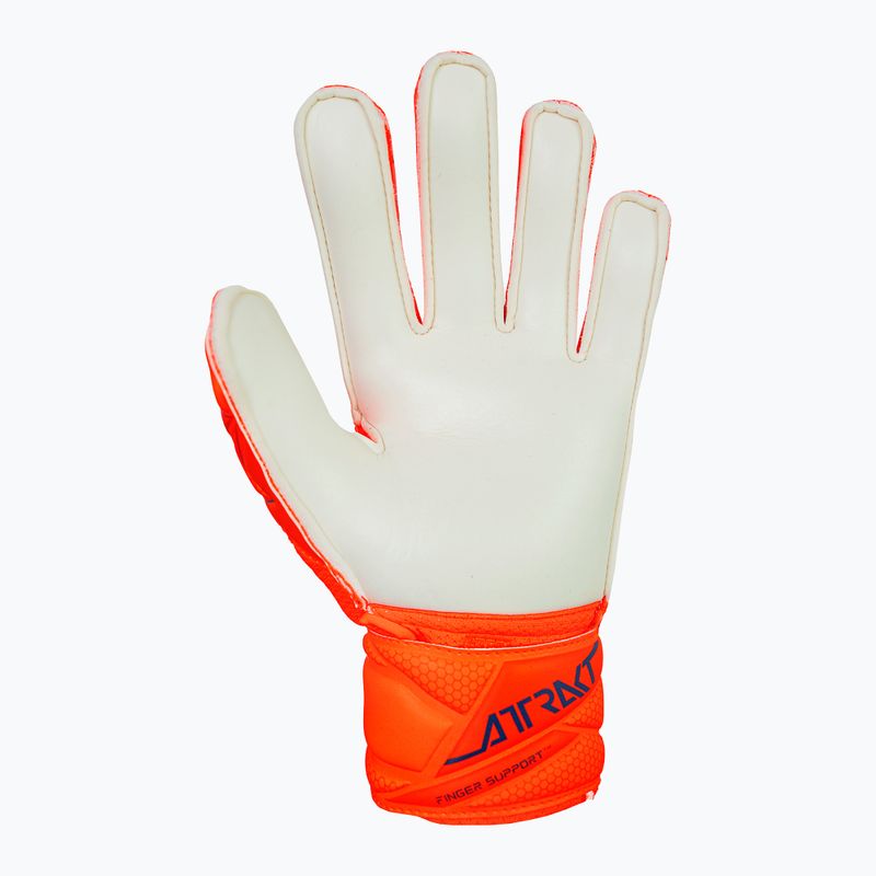 Рукавиці воротарські дитячі Reusch Attrakt Solid Finger Support Junior shocking orange/blue 3