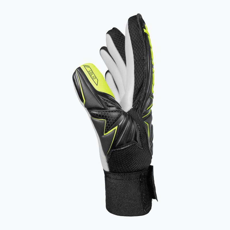Рукавиці воротарські дитячі Reusch Attrakt Starter Solid Finger Support Junior black/safety yellow 4