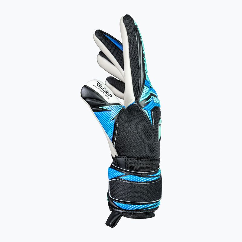 Рукавиці воротарські дитячі Reusch Attrakt RE:GRIP NC Junior black/ocean light 5