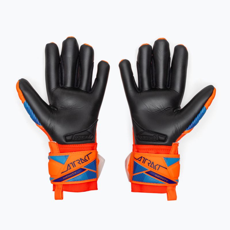 Рукавиці воротарські дитячі Reusch Attrakt Infinity Evolution NC Junior shocking orange/blue/black 3