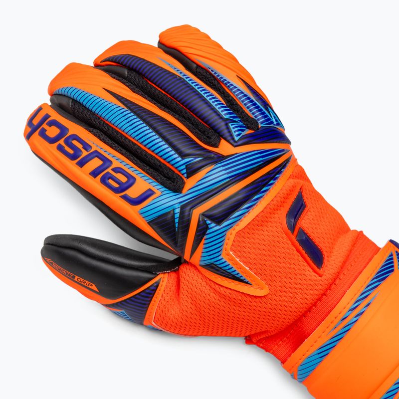 Рукавиці воротарські дитячі Reusch Attrakt Infinity Evolution NC Junior shocking orange/blue/black 4
