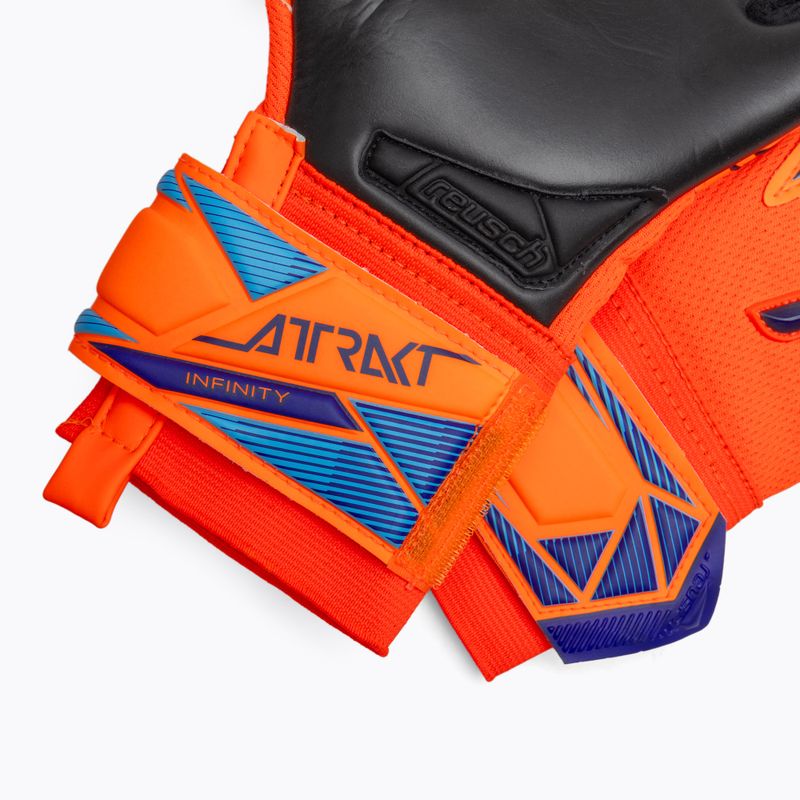 Рукавиці воротарські дитячі Reusch Attrakt Infinity Evolution NC Junior shocking orange/blue/black 5